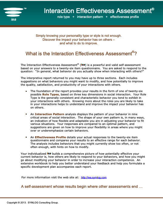 Iea informational flyer